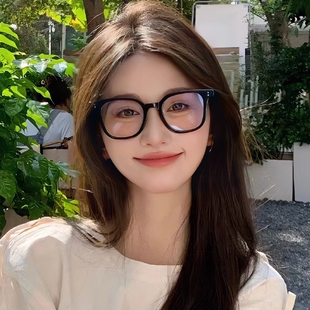 黑框近视眼镜女可配度数素颜神器高颜值显脸小防蓝光眼睛框镜架