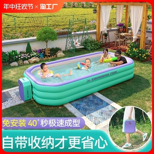 充气游泳池儿童婴儿宝宝小孩家庭家用院子超大户外气囊游泳桶水池