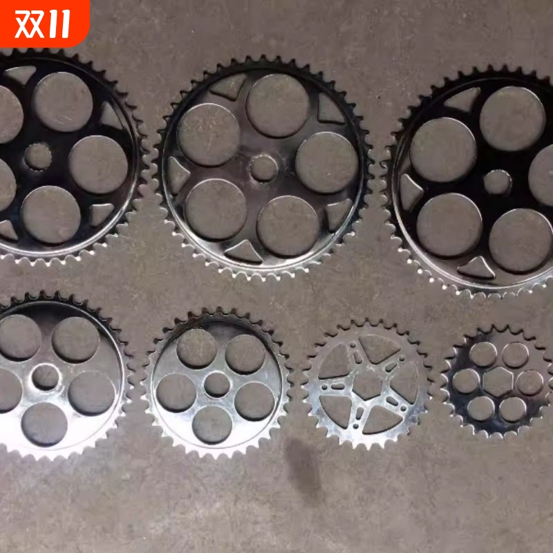 自行车圆孔36齿/48齿牙盘片24链条盘44单片 32无曲柄 28车大链轮