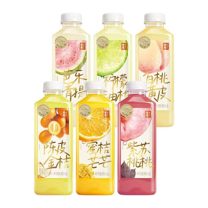 果子熟了常温大果汁饮料柠檬石榴陈皮紫苏桃桃芭乐青提900ml