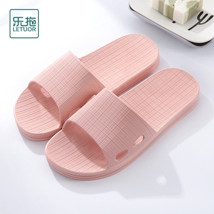 拖鞋 情侣家居浴室厚底踩屎感凉拖鞋 男夏季 女夏天室内家用防滑鞋