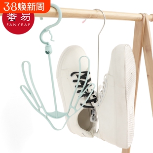 晒鞋架A1pl200-晒鞋架阳台窗台挂晾鞋架子晒鞋免打孔小型收纳衣架