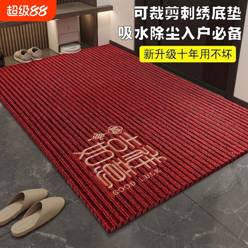 家用门口地垫入户门垫进门脚垫耐脏免洗垫子吸水防滑高端地毯室内
