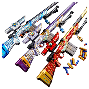 m24大号抛壳软弹枪手动拉栓awm儿童玩具枪98k男孩狙击抢射击组装