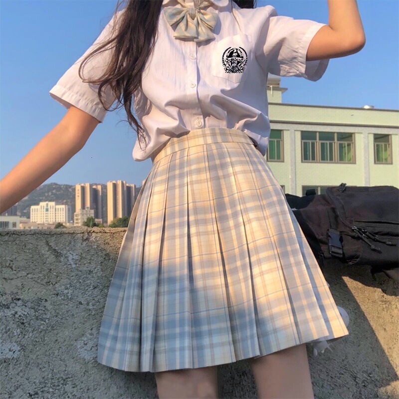 柠檬海盐jk制服裙套装日系半身裙女学院风格裙夏季短裙子2023年