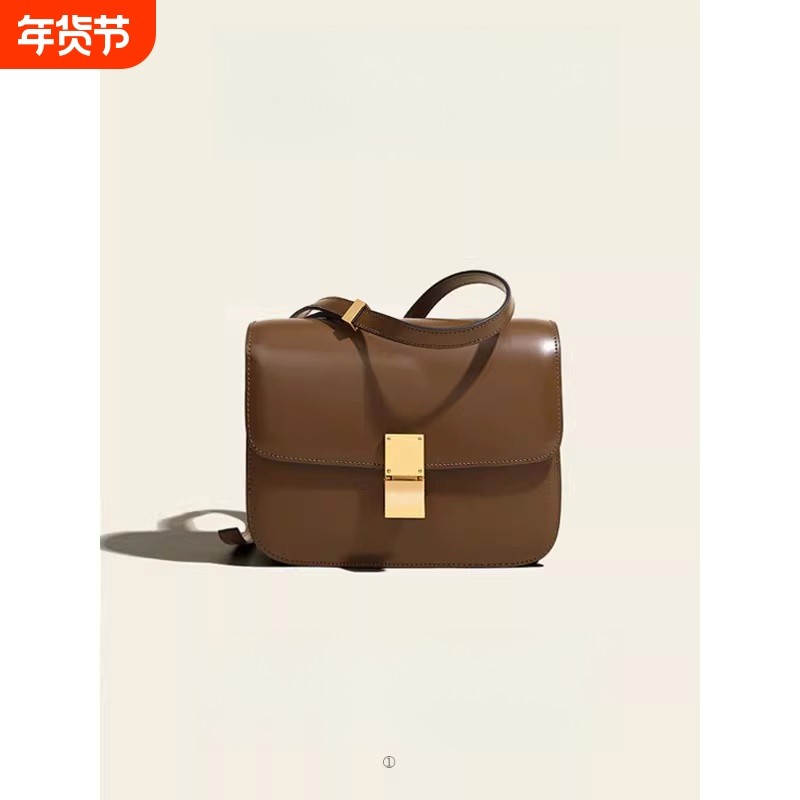 店酷奇真皮豆腐包小方包包2025新款时尚高级感婚包复古单肩斜挎包,箱包皮具/热销女包/男包,小方包,淘宝优惠券,粉丝福利购,淘宝优惠卷