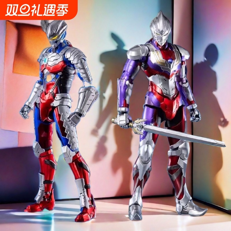 机甲闪耀黄金赛罗装甲终极奥特的机动手办关节可动人偶模型玩具男