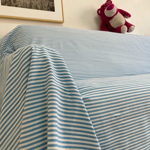 沙发巾沙发盖布沙发毯布艺套罩粗棉麻全盖加厚条纹靠背扶手一片式