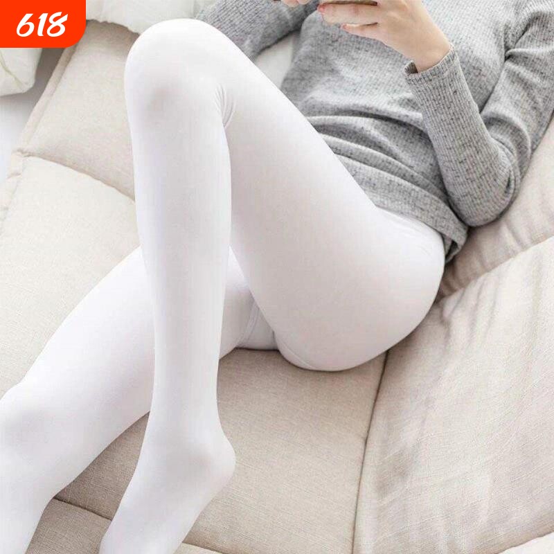 日系白色伪娘cos丝袜女男裤袜cd变装大尺码丝袜天鹅绒舒适款