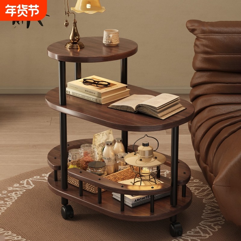 沙发边柜侧边柜可移动茶几茶桌零食小推车沙发旁置物架木桌边几,住宅家具,角几/边几,淘宝优惠券,粉丝福利购,淘宝优惠卷