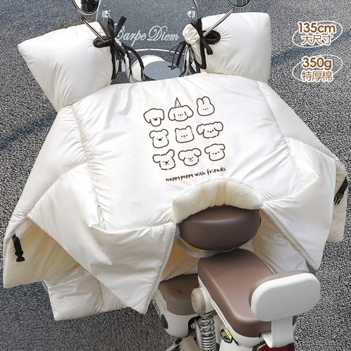 防水防风罩冬季加绒电动车挡风被冬季电瓶车2025新款防水加绒加厚