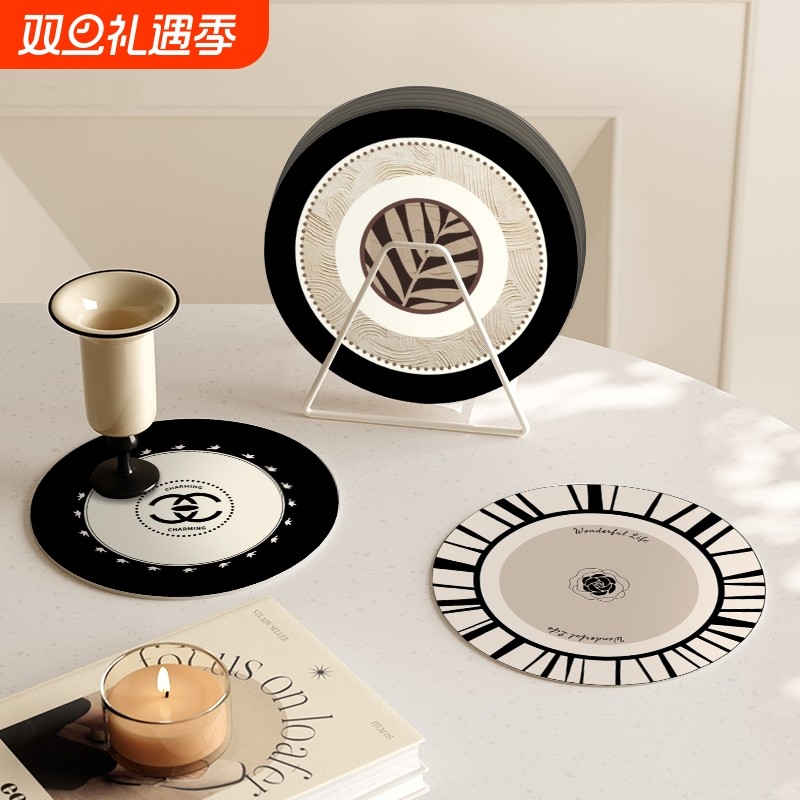 杯垫沥水垫吸水厨房台面碗盘垫高级感轻奢桌垫防水防油餐垫子隔热