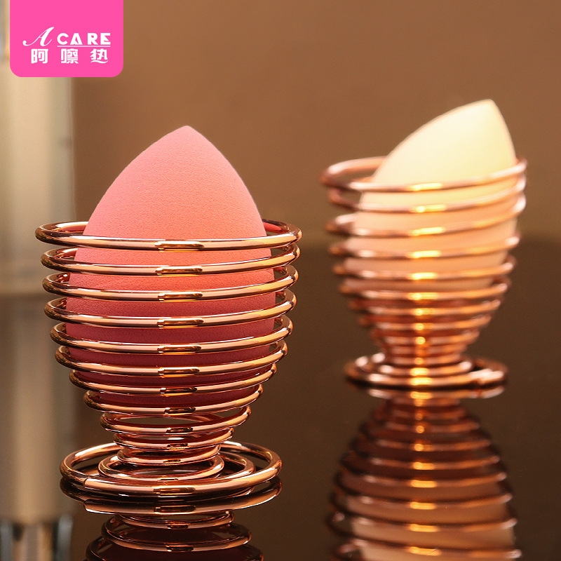 收纳架/美妆蛋BA1sl001-粉扑支架镂空透气置物架彩妆蛋托架弹簧