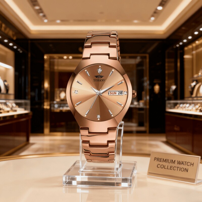 男款手表防水石英腕表高级感男士全自动非机械表正品名牌钢带商务