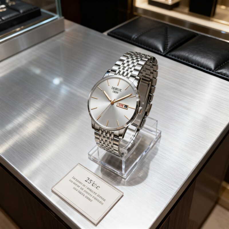 正品瑞士2024新款手表男士全自动机械风防水精钢带双日历男表夜光