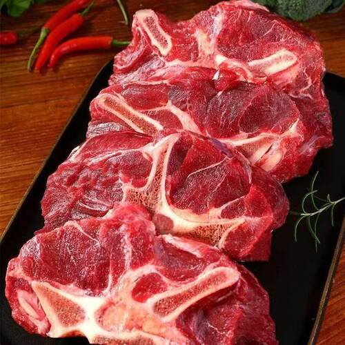 牛蝎子新鲜牛脊骨冷冻带肉牛脖骨生牛肉火锅食材烧烤多肉牛骨原切