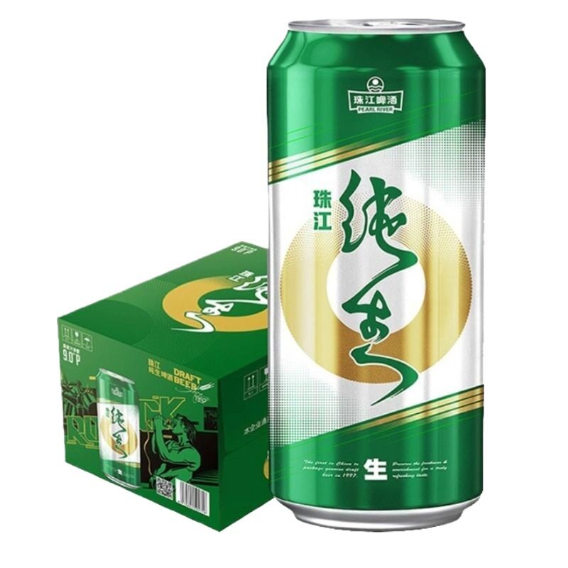 鲜爽口感就喝珠江纯生啤酒图片
