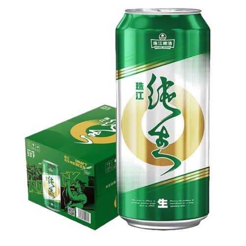 鲜爽口感就喝珠江纯生啤酒