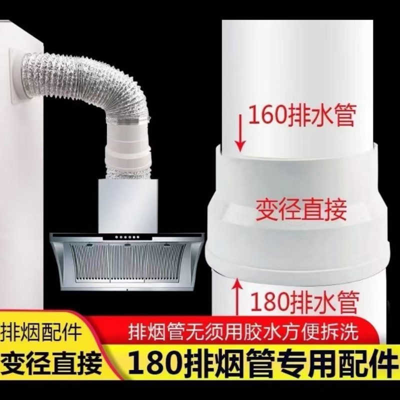 180pvc排烟管烟机排风管