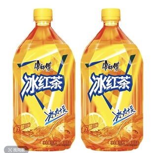 康师傅冰红茶大瓶1L装解渴即饮柠檬口味茶饮料原味整箱聚会家庭装