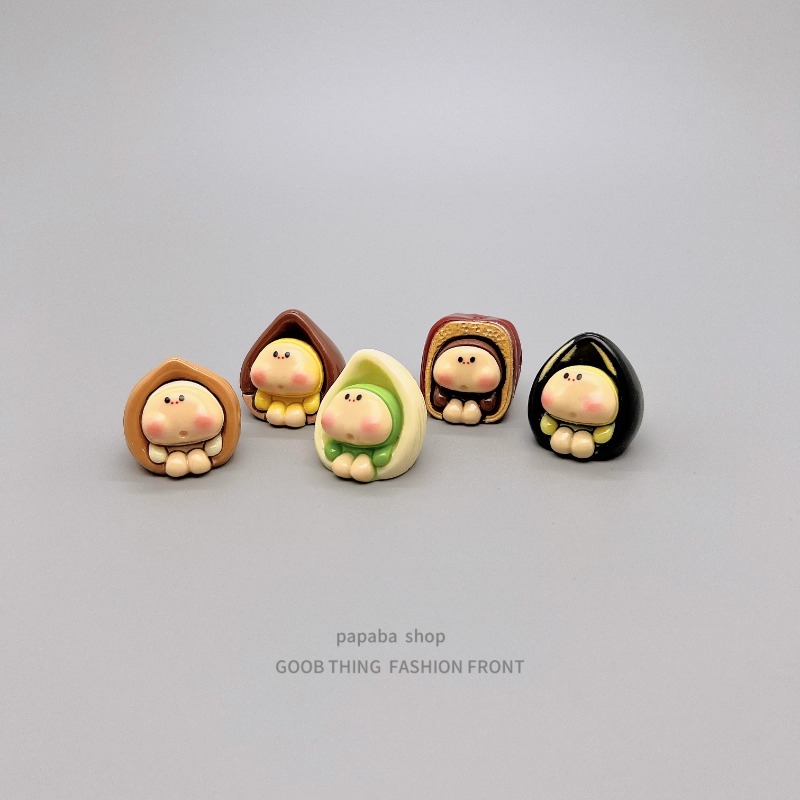 无聊了看看坚果娃娃开心果电脑桌面小摆件治愈系工位日式解压装饰