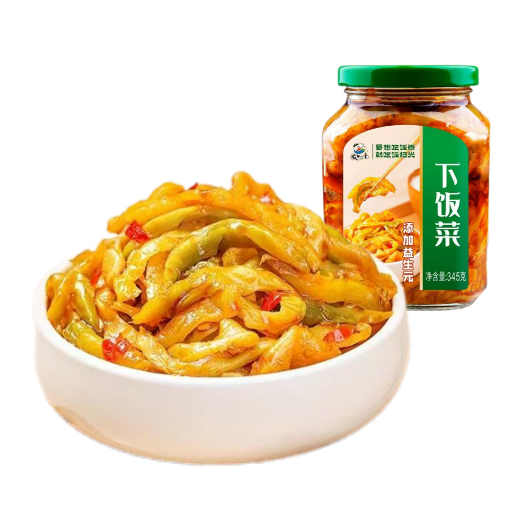 饭扫光经典款下饭菜清脆爽口拌饭佐餐开胃345g*6瓶