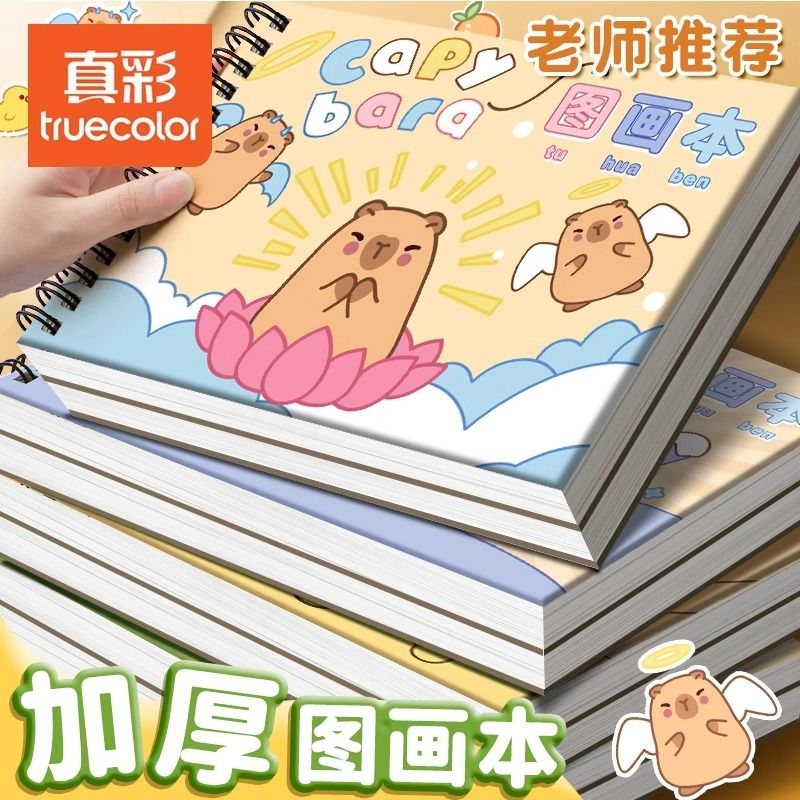 真彩A4加厚图画本画画本绘画本