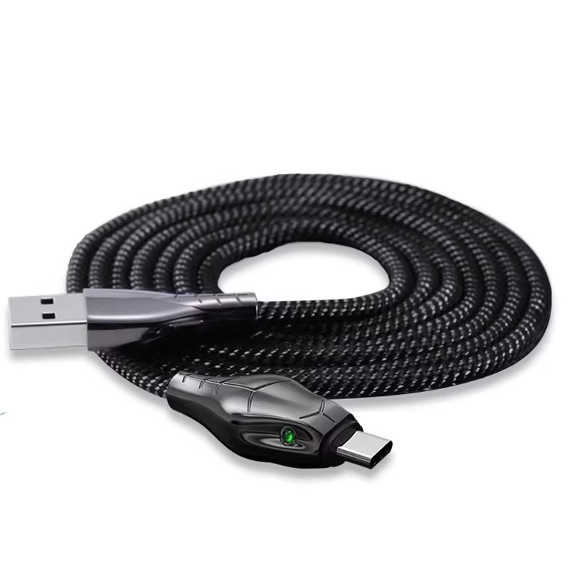 Type-C接口数据线5A快充蛇头黑色编织1.5米单条66W