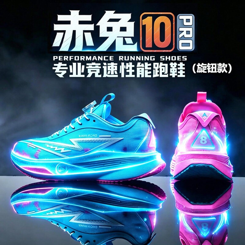 赤兔9pro跑步鞋男款超轻竞速碳板跑鞋男士运动鞋子男鞋2026新款10