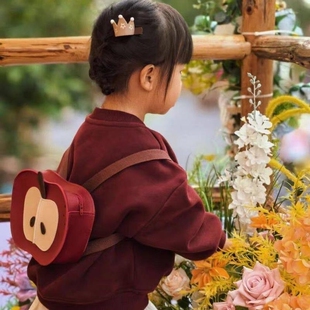 儿童背包小朋友书包迷你pu水果幼儿园韩版包包男女宝宝可爱双肩包