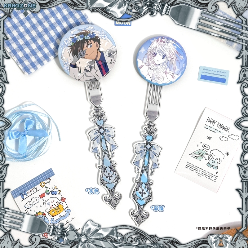 【卡米踪】浅色 莉莉丝之爪 哥特风叉子亚克力打卡棒谷美吧唧磁吸