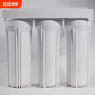 加厚三级全透明 10寸三级净水器 自来水过滤器 三胞胎前置过滤器