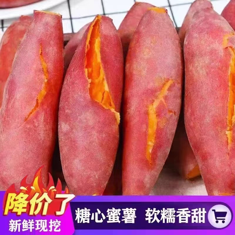 新鲜农家自种红薯沙地黄心蜜薯板栗小番烟薯糖心地瓜红心山芋番薯