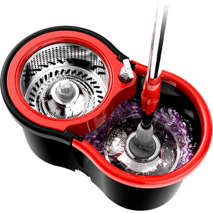 旋转拖把免手洗拖地神器家用一拖净带脱水桶懒人加厚墩布甩干手动