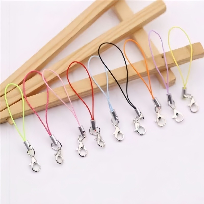 龙虾扣手机绳diy饰品材料配件玩偶挂绳钥匙吊坠挂扣防丢短绳