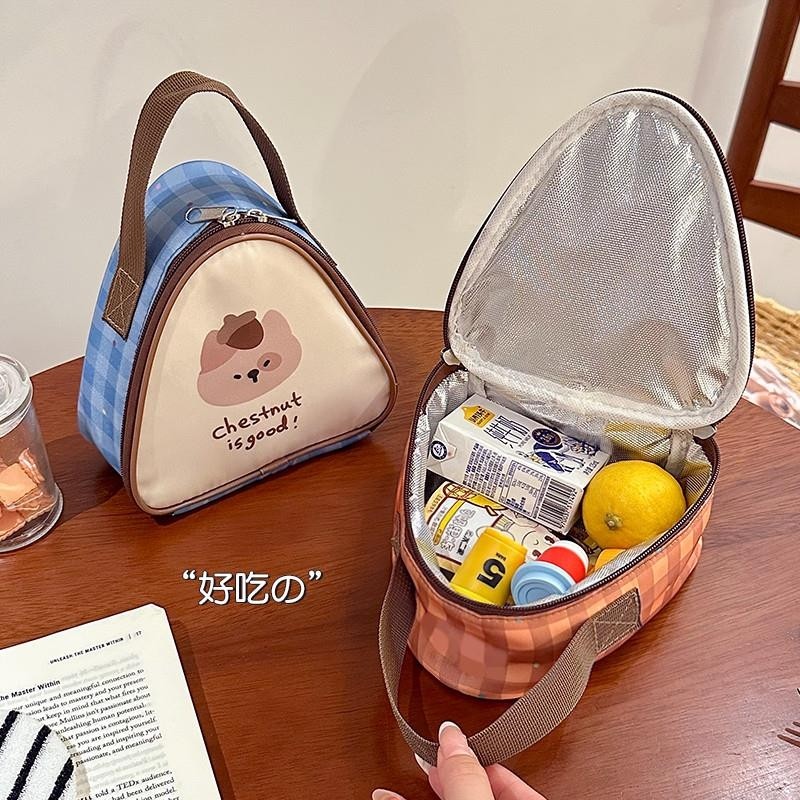 早餐餐包手提小学生饭盒袋保温儿童饭包袋子加厚铝箔上班族便当袋