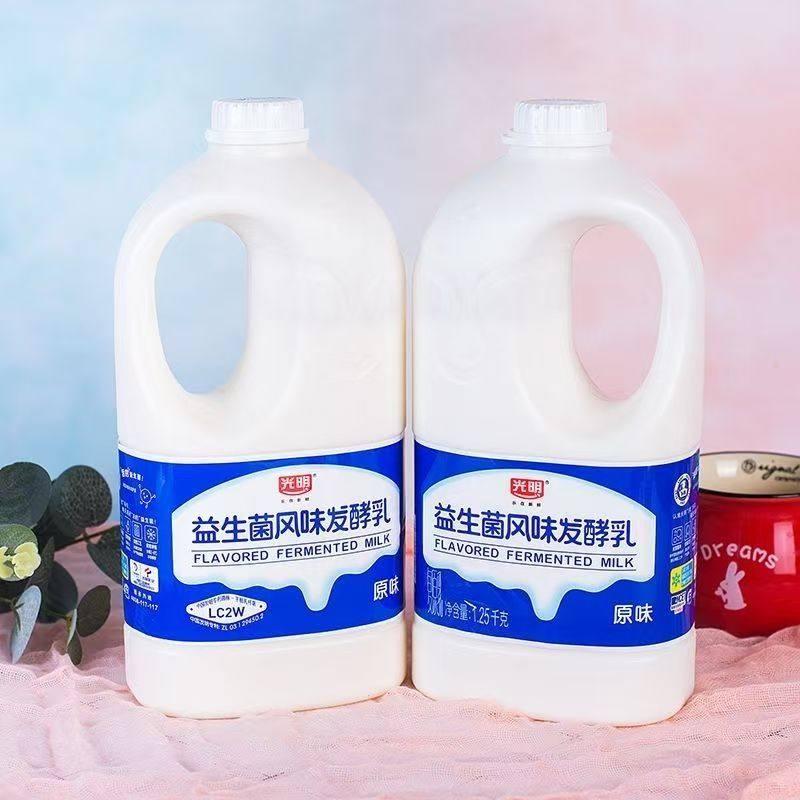 光明益生菌原味酸奶风味发酵乳实惠畅饮装1.25kg
