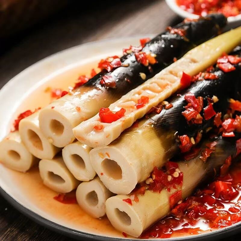 新笋网红手剥笋竹笋开袋即食香辣泡椒手拨新鲜嫩脆嫩笋尖零食汤味