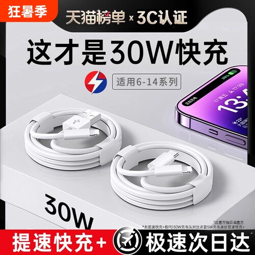 PD30W手机快充头数据线平板充头