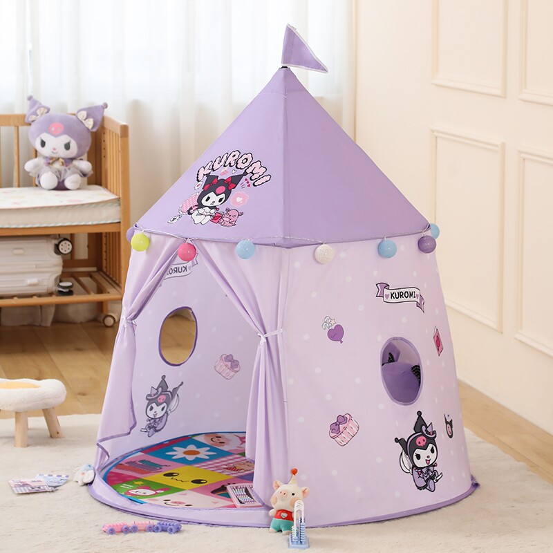 儿童帐篷室内户外游戏屋库洛米美乐蒂宝宝玩具女孩小帐篷便捷折叠
