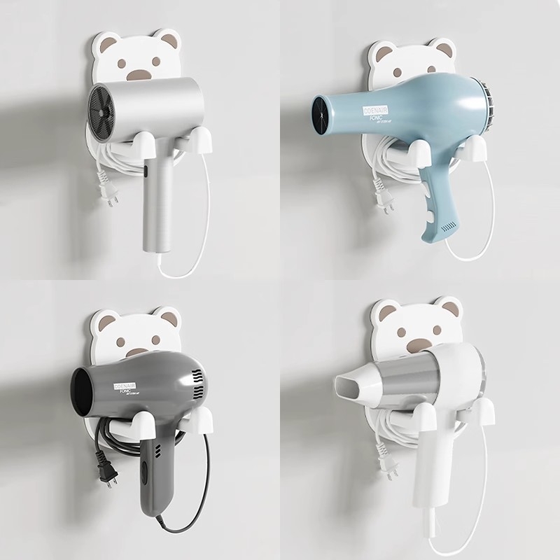 吹风机置物架免打孔壁挂电吹风挂架支架子卫生间风筒收纳架浴室