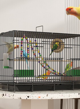 鸟笼鹦鹉鸟别墅大号铁丝网专用笼鸽子八哥鸟笼子大型折叠免安装