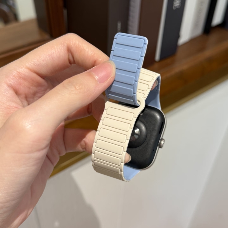 三株硅胶磁吸表带适用小米手环9pro一体8pro舒适红米watch54腕带