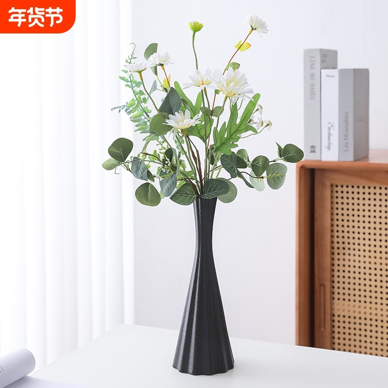 北欧ins风轻奢陶瓷花瓶客厅餐桌插花创意高级感水培鲜花装饰摆件,家居饰品,花瓶,淘宝优惠券,粉丝福利购,淘宝优惠卷