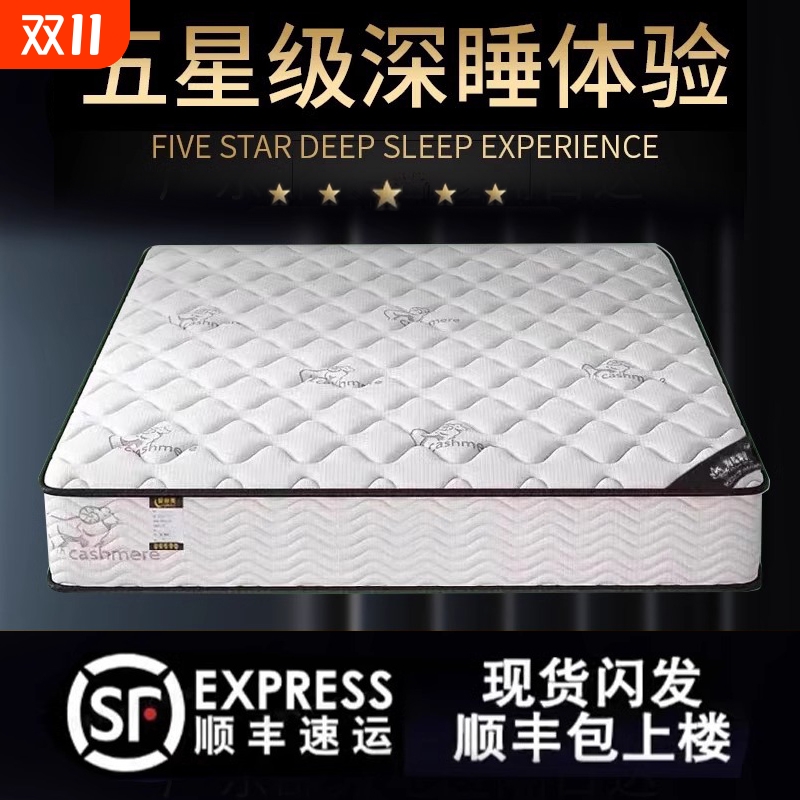 席梦思床垫家用专用椰棕十大名牌官方旗舰店乳胶弹簧租房厚20cm