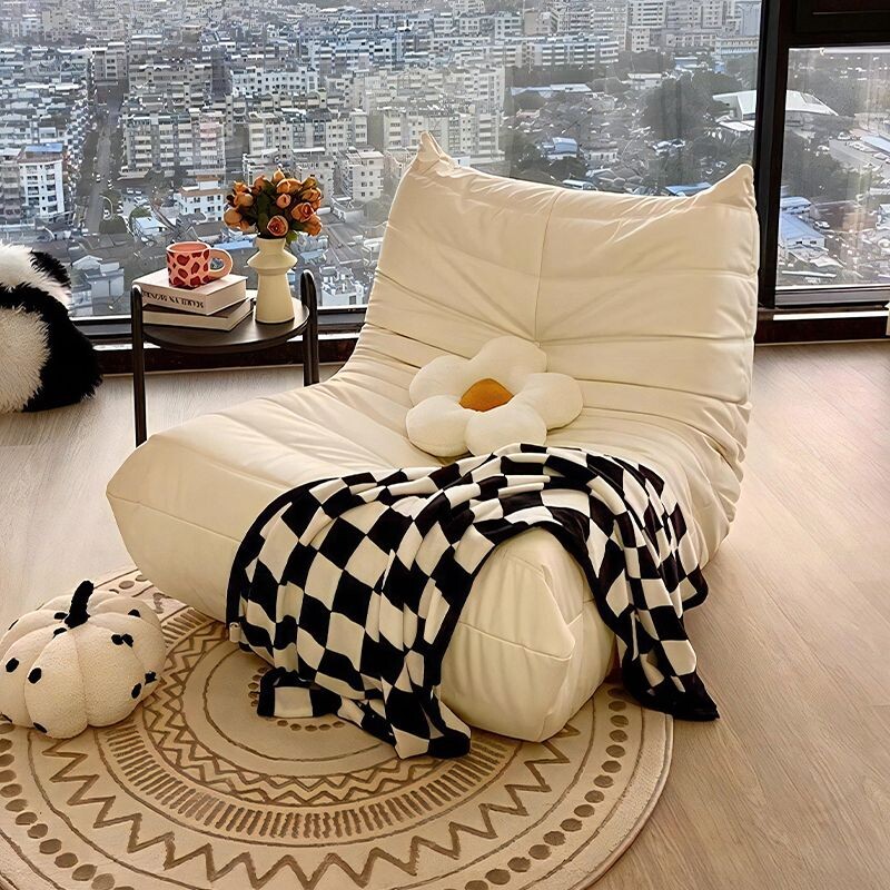 单人榻榻米休闲躺椅网红沙发椅休闲椅毛毛虫懒人沙发客厅阳台卧室