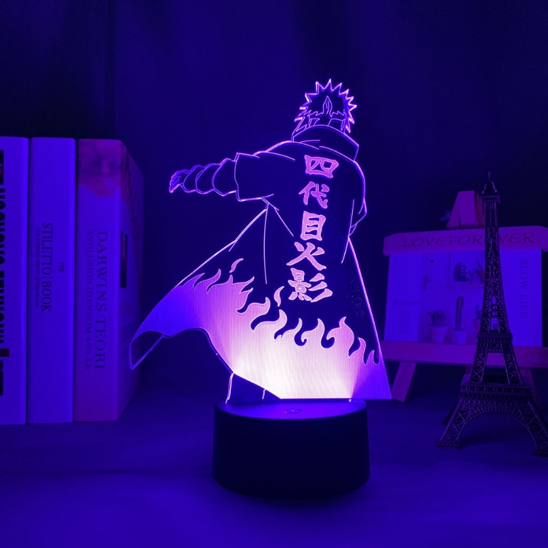 桌面氛围台灯床头小夜灯四代波风水门火影忍者床头柜摆件生日礼物