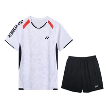 新款夏季羽毛球服男女款圆领短袖速干运动儿童训练比赛速干印字