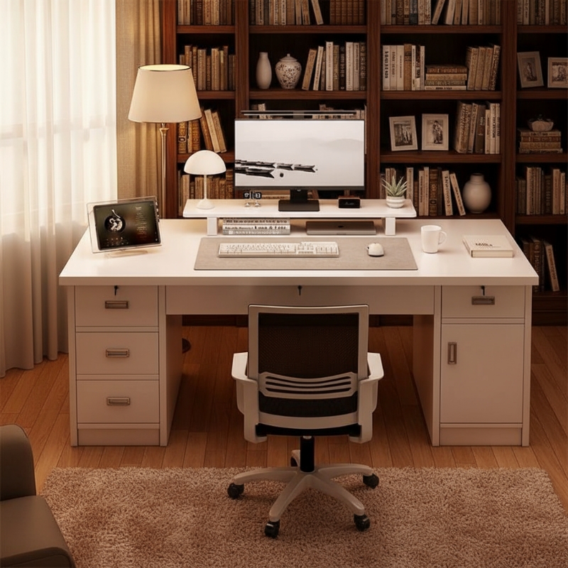 电脑桌台式家用成人办公桌椅组合简易工作台书房写字书桌子带抽屉