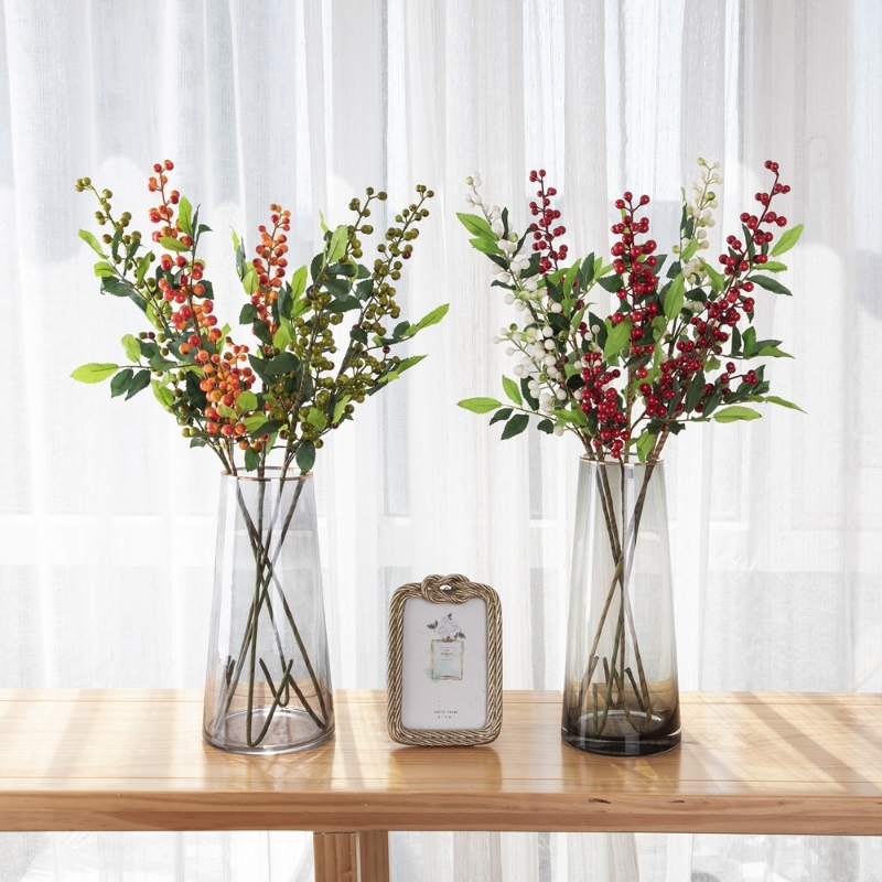 圣诞浆果小清新仿真花假花插花家居装饰婚庆MW30000
